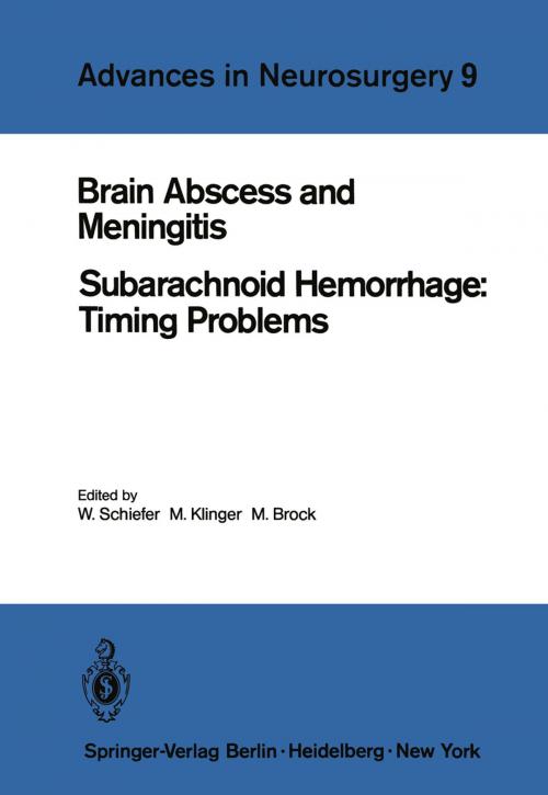 Cover of the book Brain Abscess and Meningitis by , Springer Berlin Heidelberg