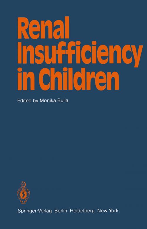 Cover of the book Renal Insufficiency in Children by , Springer Berlin Heidelberg
