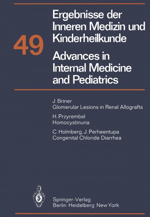 Cover of the book Ergebnisse der Inneren Medizin und Kinderheilkunde / Advances in Internal Medicine and Pediatrics by P. Frick, G.-A. von Harnack, K. Kochsiek, G. A. Martini, A. Prader, Springer Berlin Heidelberg