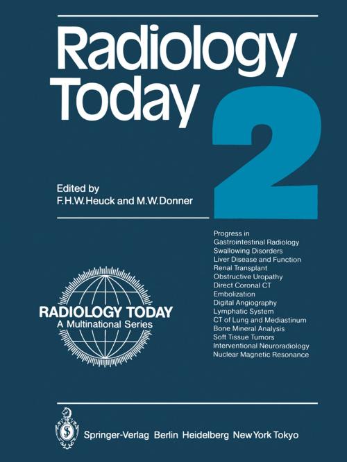 Cover of the book Radiology Today by Friedrich H. W. Heuck, Martin W. Donner, Springer Berlin Heidelberg