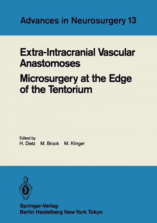Cover of the book Extra-Intracranial Vascular Anastomoses Microsurgery at the Edge of the Tentorium by , Springer Berlin Heidelberg
