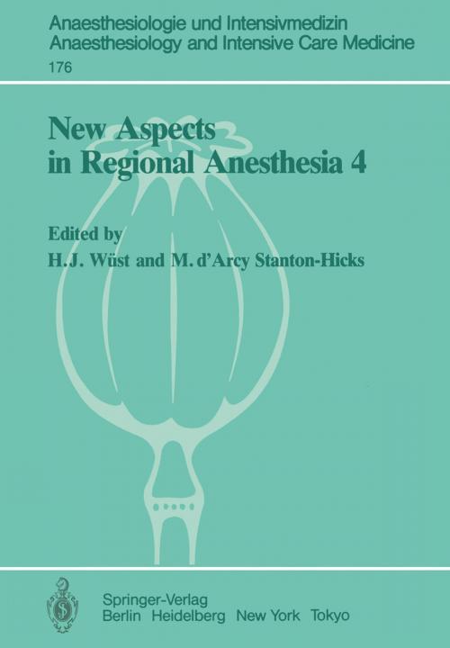 Cover of the book New Aspects in Regional Anesthesia 4 by , Springer Berlin Heidelberg
