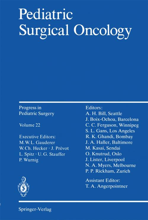Cover of the book Pediatric Surgical Oncology by , Springer Berlin Heidelberg