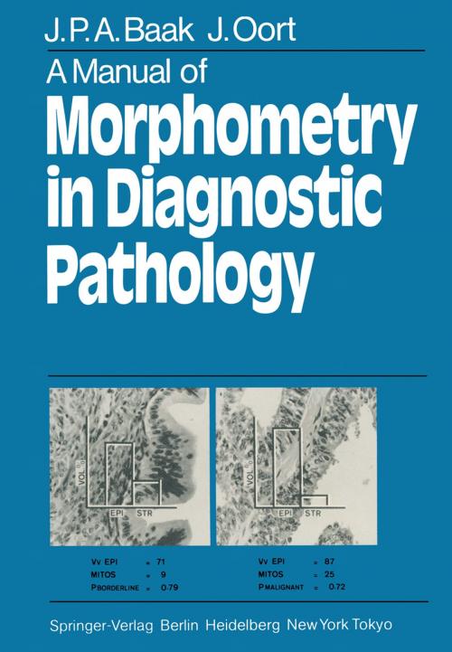 Cover of the book A Manual of Morphometry in Diagnostic Pathology by J.P. Baak, J. A. Oort, Springer Berlin Heidelberg