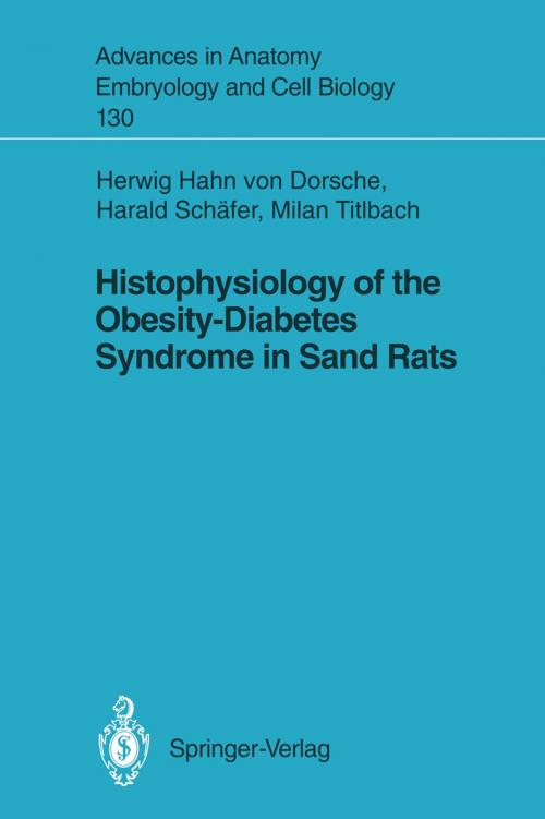Cover of the book Histophysiology of the Obesity-Diabetes Syndrome in Sand Rats by Herwig Hahn von Dorsche, Harald Schäfer, Milan Titlbach, Springer Berlin Heidelberg