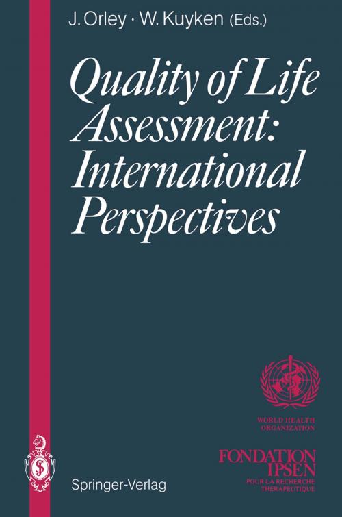 Cover of the book Quality of Life Assessment: International Perspectives by , Springer Berlin Heidelberg