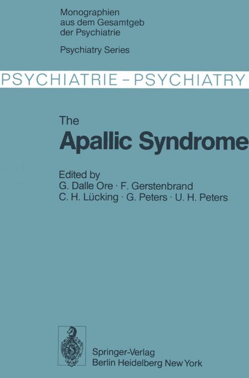 Cover of the book The Apallic Syndrome by E. Rothemund, Springer Berlin Heidelberg