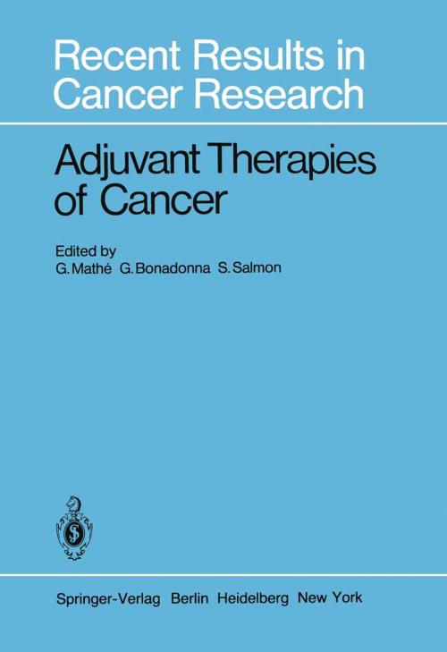 Cover of the book Adjuvant Therapies of Cancer by , Springer Berlin Heidelberg