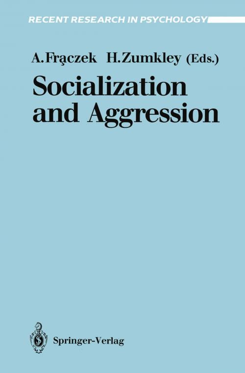 Cover of the book Socialization and Aggression by , Springer Berlin Heidelberg