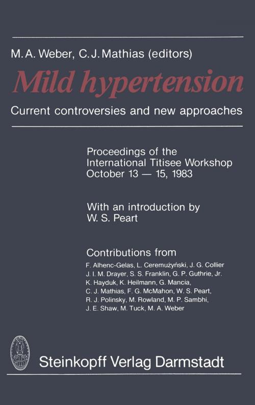 Cover of the book Mild Hypertension by , Steinkopff