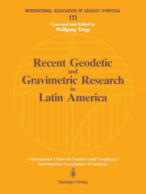 Cover of the book Recent Geodetic and Gravimetric Research in Latin America by , Springer Berlin Heidelberg