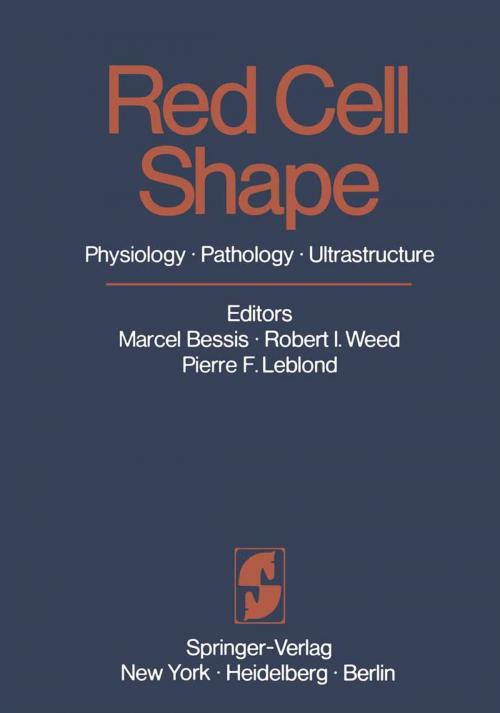 Cover of the book Red Cell Shape by , Springer Berlin Heidelberg