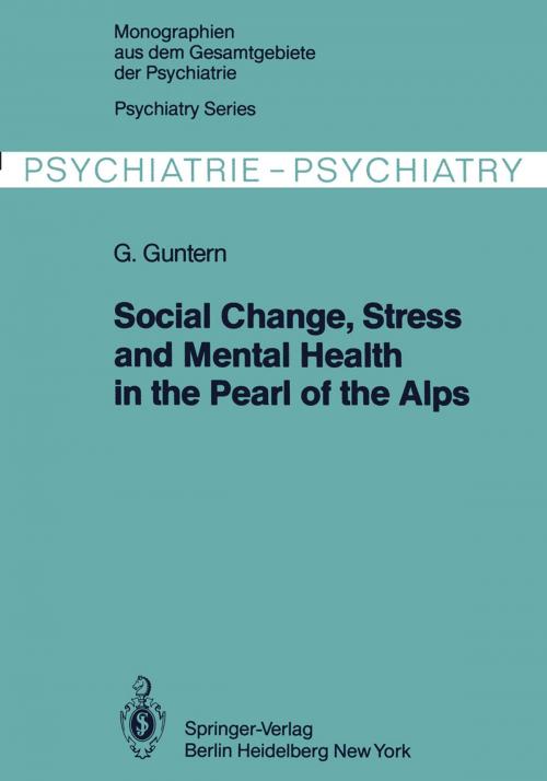 Cover of the book Social Change, Stress and Mental Health in the Pearl of the Alps by G. Guntern, Springer Berlin Heidelberg