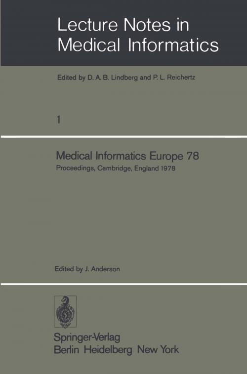 Cover of the book Medical Informatics Europe 78 by , Springer Berlin Heidelberg