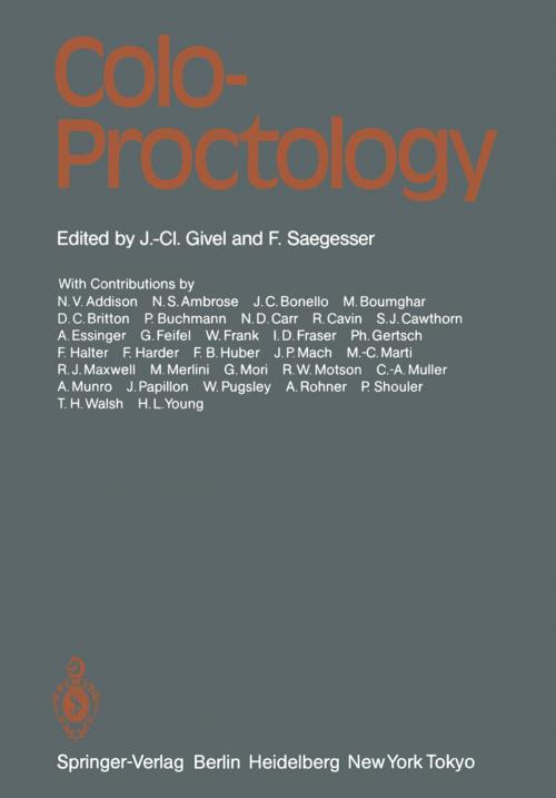 Cover of the book Colo-Proctology by , Springer Berlin Heidelberg