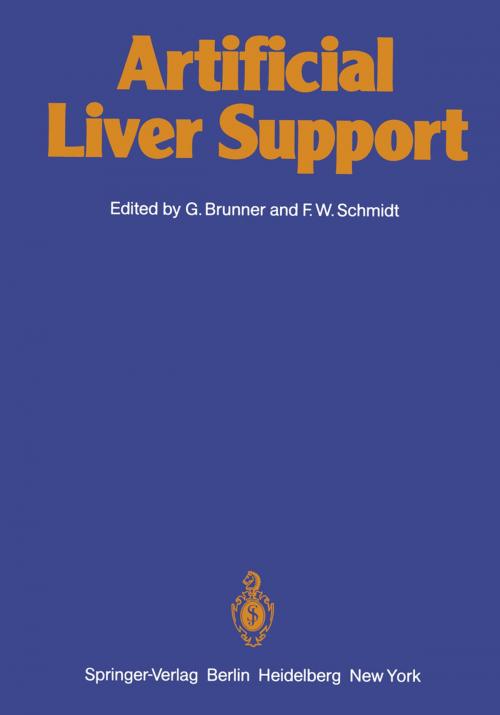 Cover of the book Artificial Liver Support by , Springer Berlin Heidelberg