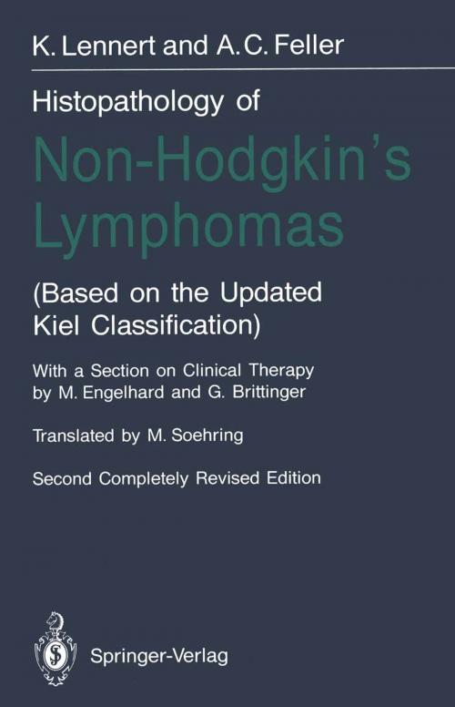 Cover of the book Histopathology of Non-Hodgkin’s Lymphomas by M. Paulli, Alfred C. Feller, M. Engelhard, A. Le Tourneau, G. Brittinger, K. Lennert, Alfred C. Feller, Springer Berlin Heidelberg