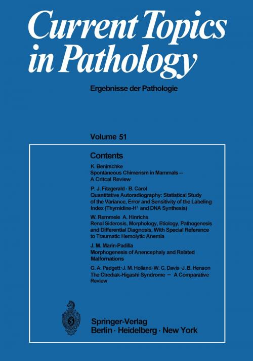 Cover of the book Current Topics in Pathology by , Springer Berlin Heidelberg