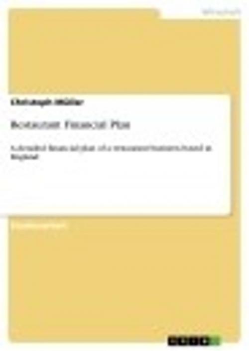 Cover of the book Restaurant Financial Plan by Christoph Müller, GRIN Verlag