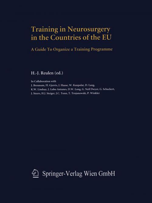 Cover of the book Training in Neurosurgery in the Countries of the EU by , Springer Vienna