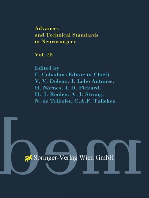 Cover of the book Advances and Technical Standards in Neurosurgery by , Springer Vienna