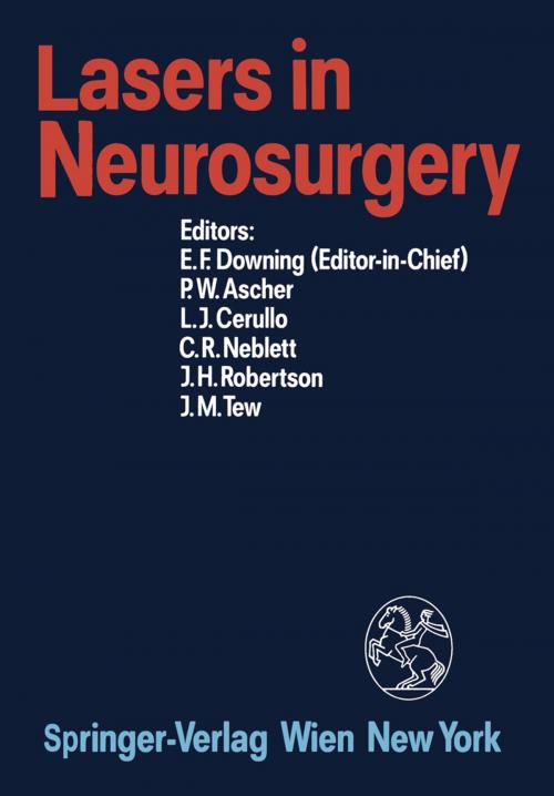 Cover of the book Lasers in Neurosurgery by , Springer Vienna