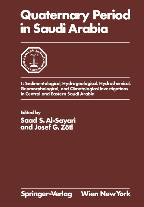 Cover of the book Quaternary Period in Saudi Arabia by , Springer Vienna