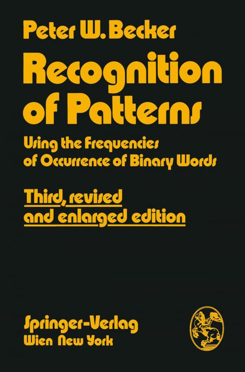 Cover of the book Recognition of Patterns by Peter W. Becker, Springer Vienna