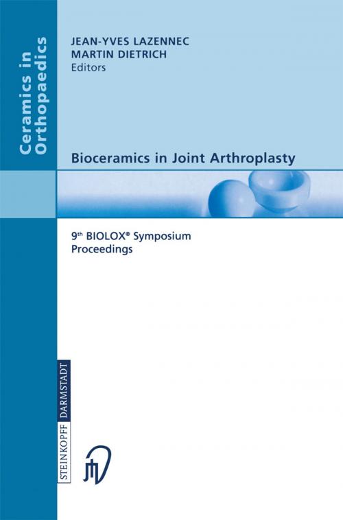 Cover of the book Bioceramics in Joint Arthroplasty by , Steinkopff