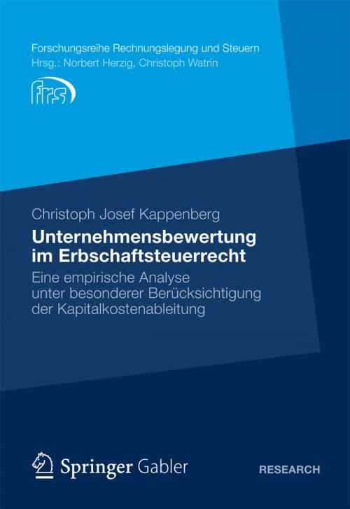 Cover of the book Unternehmensbewertung im Erbschaftsteuerrecht by Christoph Josef Kappenberg, Gabler Verlag