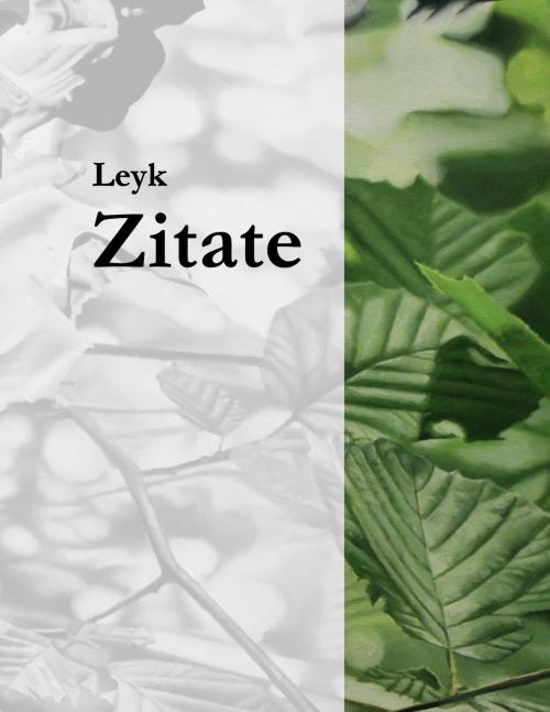 Cover of the book Zitate by Rainer Leyk, Books on Demand