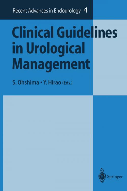 Cover of the book Clinical Guidelines in Urological Management by , Springer Japan