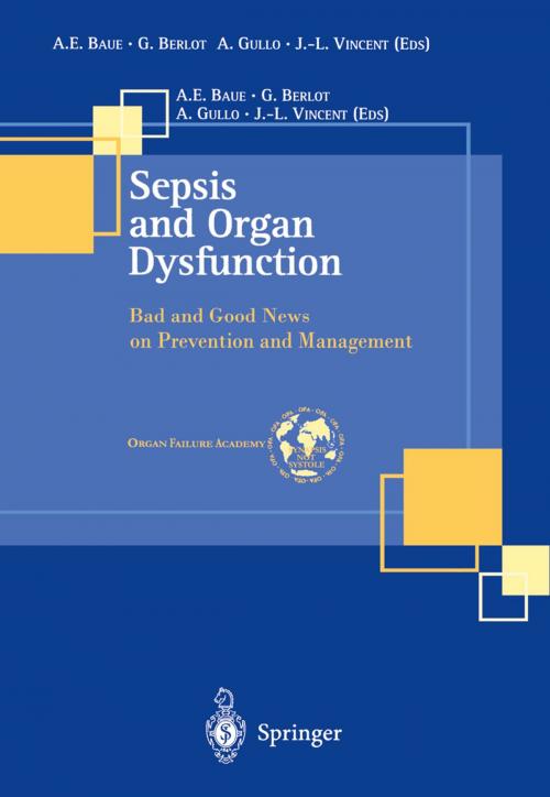 Cover of the book Sepsis and Organ Dysfunction by , Springer Milan