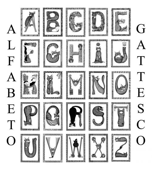 Cover of the book L'Alfabeto del gatto by Evelyne Nicod, Gatteria