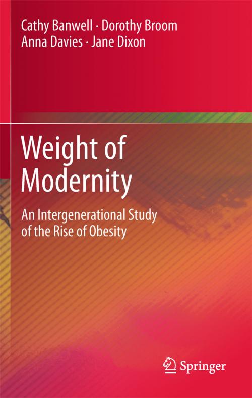 Cover of the book Weight of Modernity by Cathy Banwell, Dorothy Broom, Anna Davies, Jane Dixon, Springer Netherlands