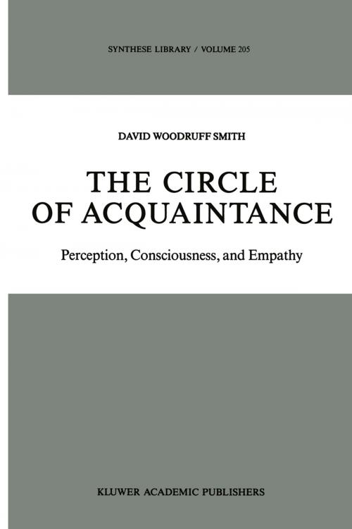 Cover of the book The Circle of Acquaintance by D.W Smith, Springer Netherlands
