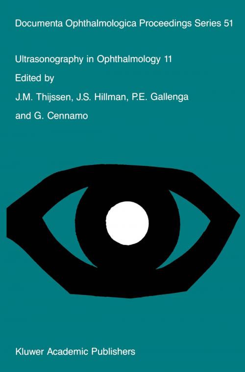 Cover of the book Ultrasonography in Ophthalmology 11 by , Springer Netherlands