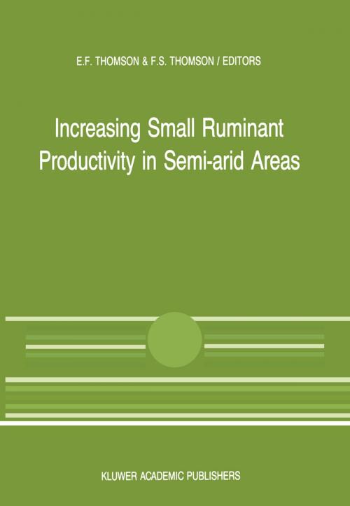 Cover of the book Increasing Small Ruminant Productivity in Semi-arid Areas by , Springer Netherlands