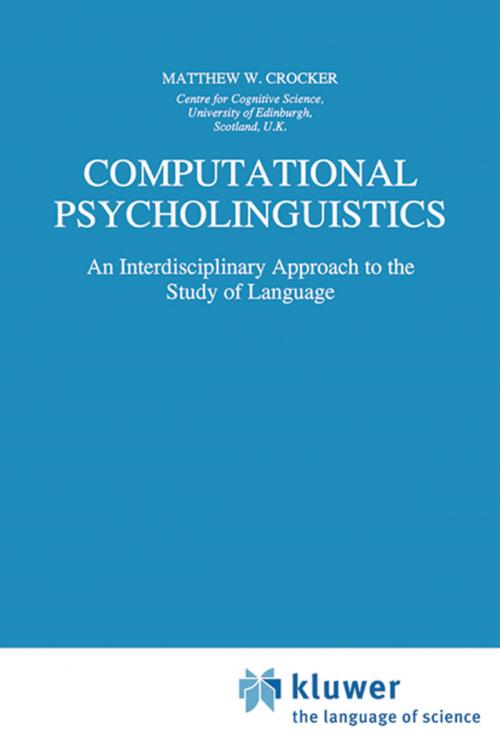Cover of the book Computational Psycholinguistics by Matthew W. Crocker, Springer Netherlands
