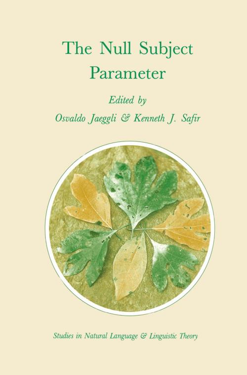 Cover of the book The Null Subject Parameter by , Springer Netherlands