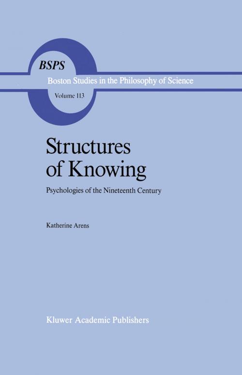 Cover of the book Structures of Knowing by Katherine Arens, Springer Netherlands