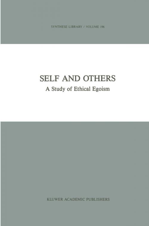 Cover of the book Self and Others by Jan Österberg, Springer Netherlands