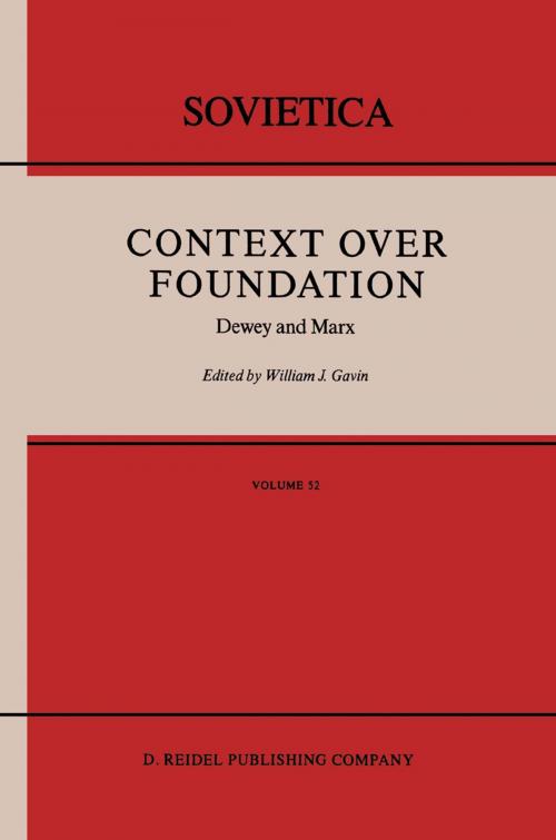 Cover of the book Context Over Foundation by , Springer Netherlands
