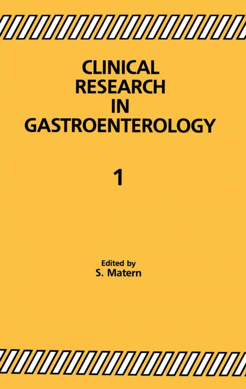 Cover of the book Clinical Research in Gastroenterology 1 by , Springer Netherlands