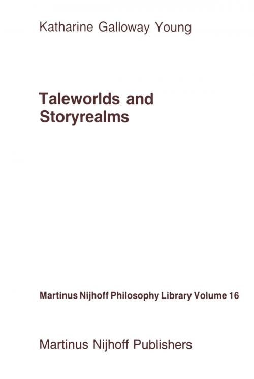 Cover of the book Taleworlds and Storyrealms by K. Young, Springer Netherlands
