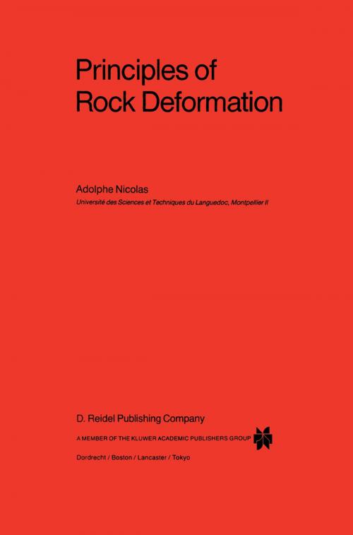 Cover of the book Principles of Rock Deformation by A. Nicolas, Springer Netherlands