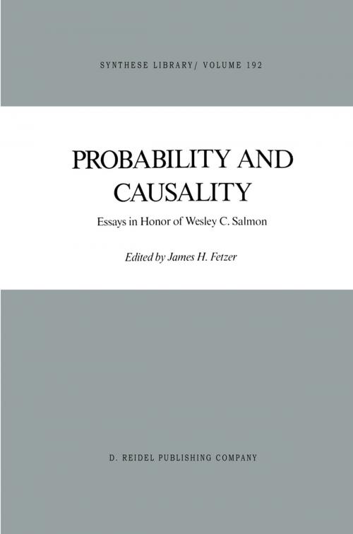 Cover of the book Probability and Causality by , Springer Netherlands