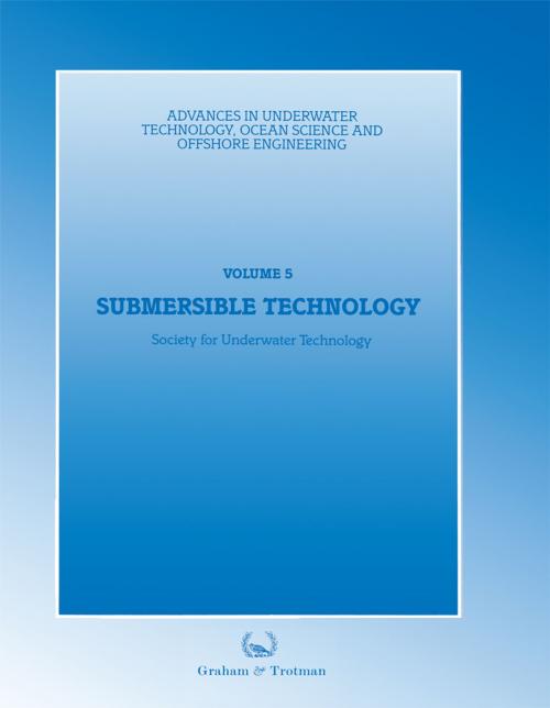 Cover of the book Submersible Technology by Society for Underwater Technology (SUT), Springer Netherlands
