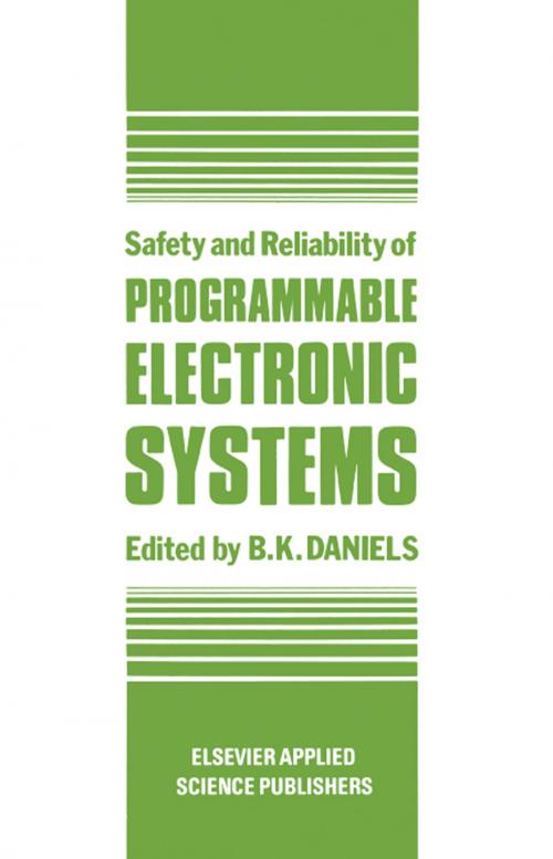 Cover of the book Safety and Reliability of Programmable Electronic Systems by , Springer Netherlands
