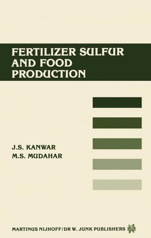 Cover of the book Fertilizer sulfur and food production by J.S. Kanwar, Mohinder S. Mudahar, Springer Netherlands